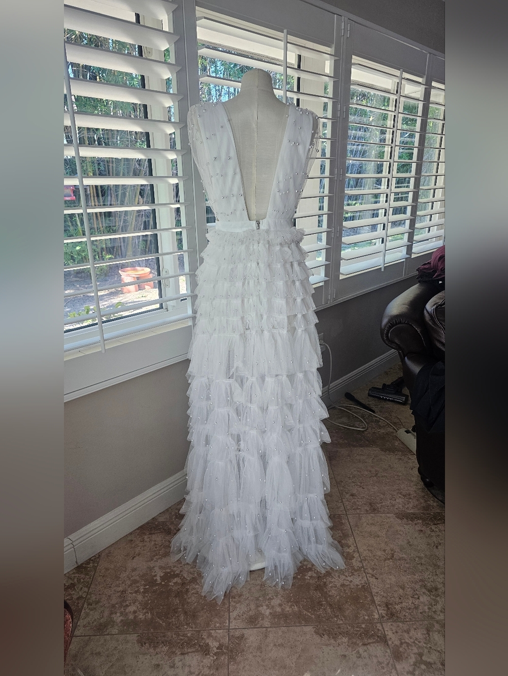 Blithe La Maxi Dress White L - Picture 5 of 10